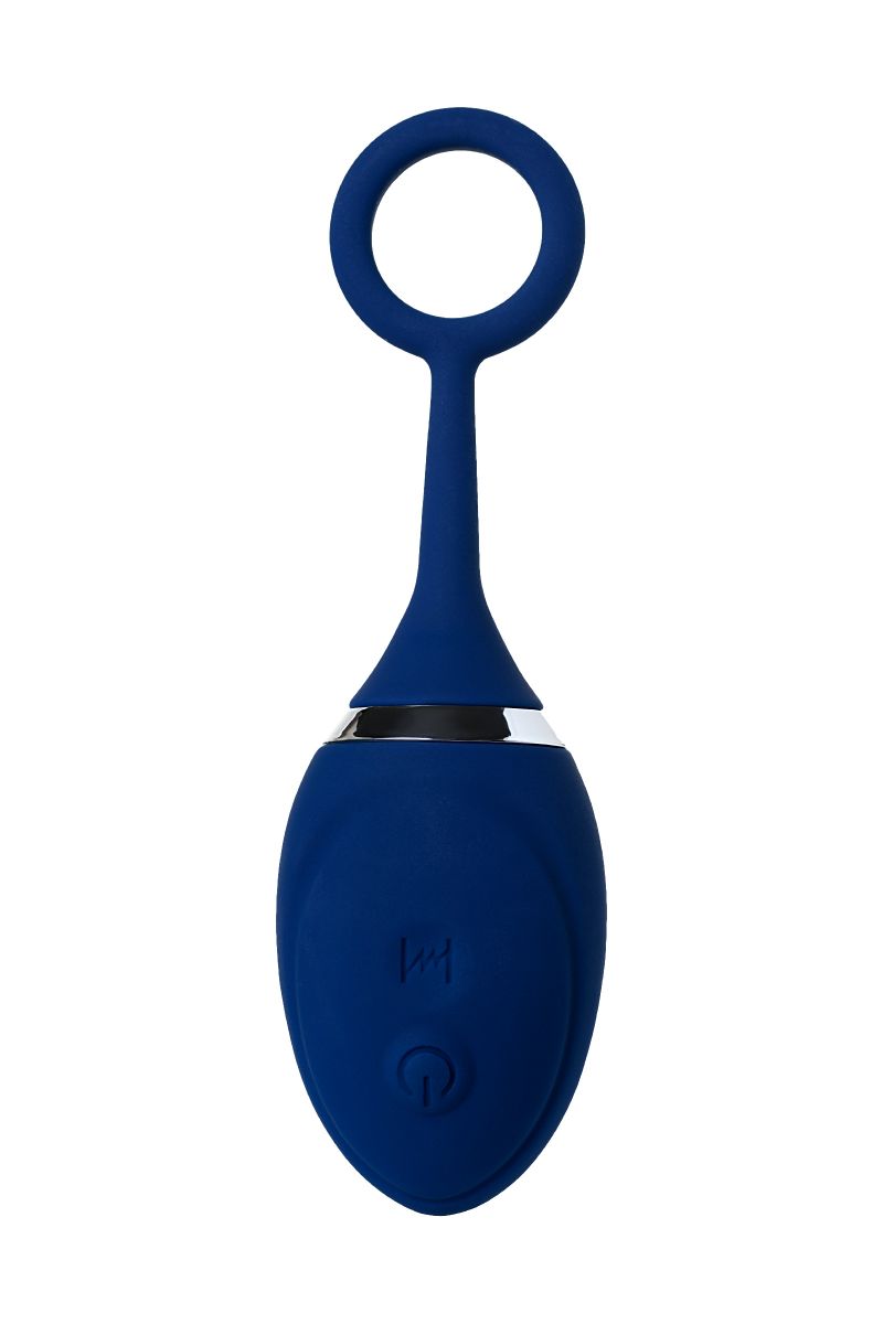 Синяя анальная вибровтулка O Play Wave с пультом ДУ - 15,5 см.