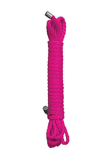 Розовая веревка для бандажа Kinbaku Rope - 5 м.