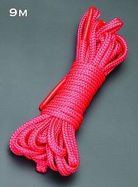 Красная веревка для связывания - 9 м.